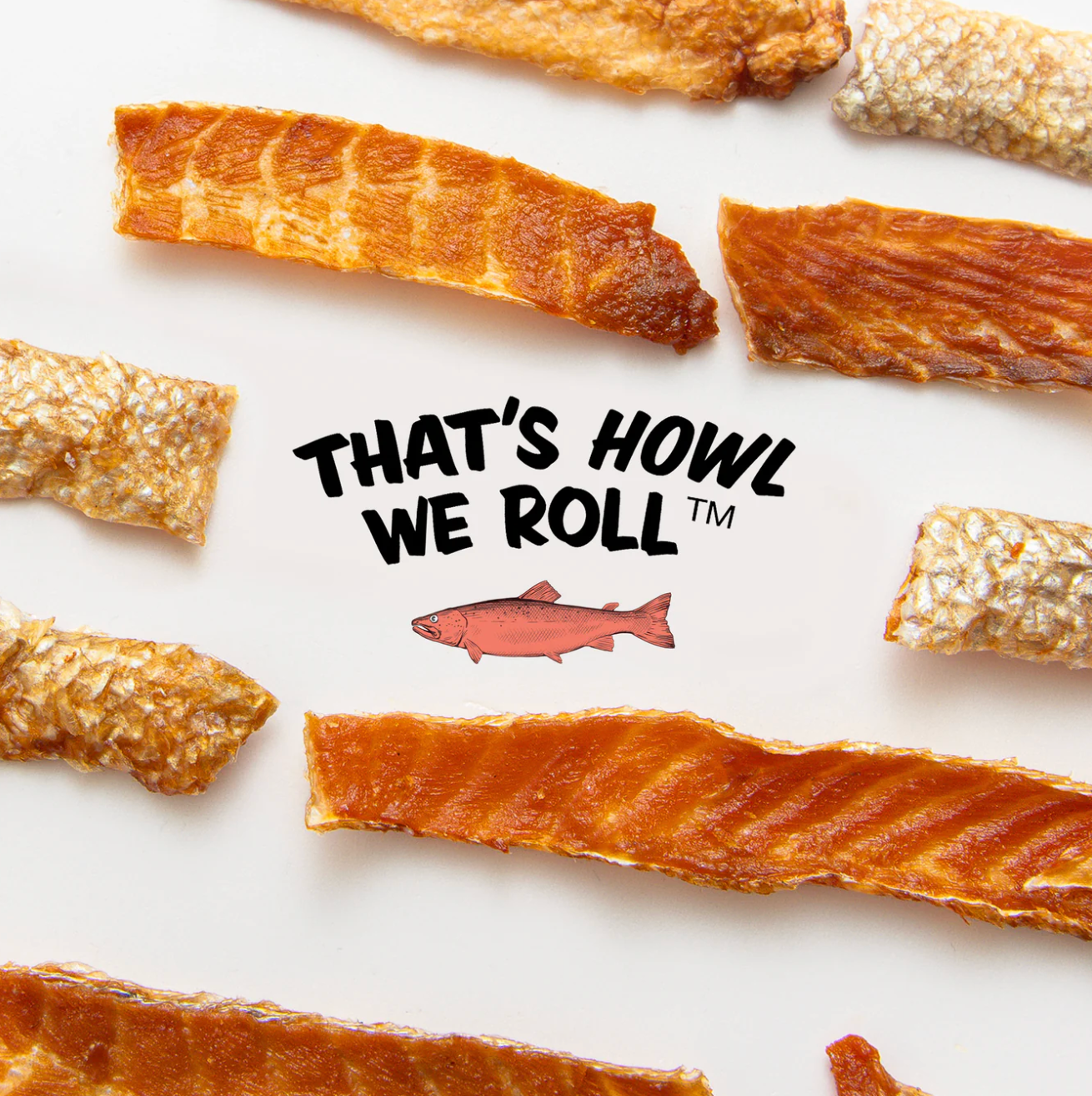 Polkadog Pouch: Salmon Skins Jerky 85g