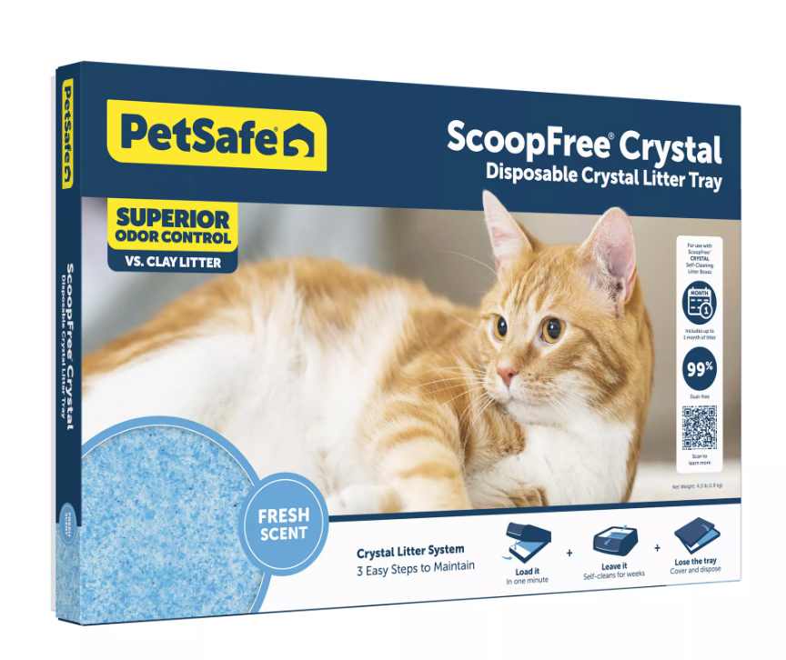 PetSafe® ScoopFree® Crystal Litter Refill Tray - Fresh Scent 1-Pack - Leak Protection/Low Tracking