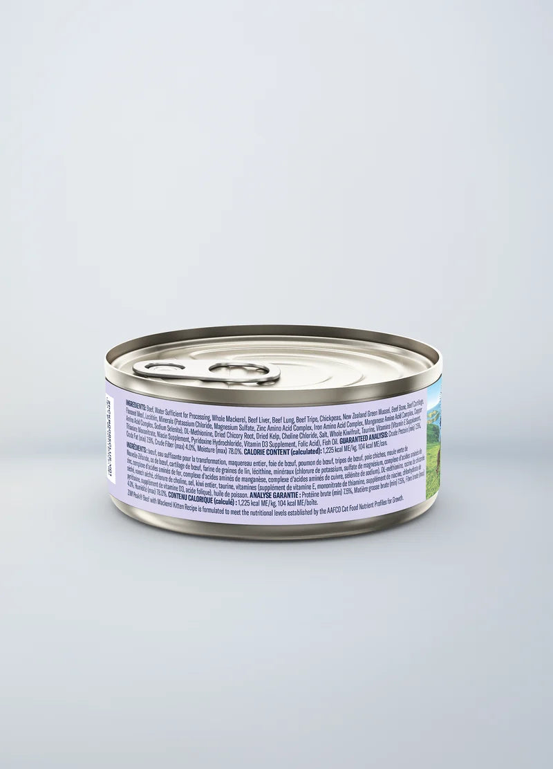 ZIWI Beef with Mackerel Wet Kitten Food 85g