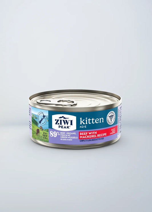 ZIWI Beef with Mackerel Wet Kitten Food 85g