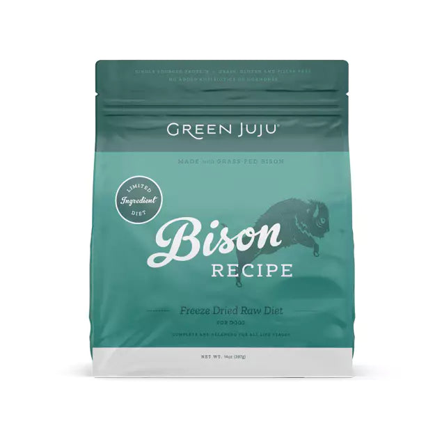 Green Juju Dog Freeze Dried Raw Bison 397g