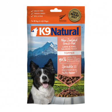 K9 NATURAL™ LAMB & KING SALMON FEAST FREEZE-DRIED TOPPER FOR DOGS 100 G