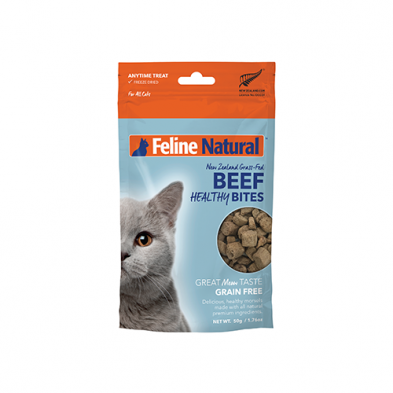 FELINE NATURAL™ BEEF HEALTHY BITES CAT TREAT 50 GM