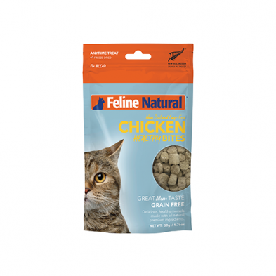 FELINE NATURAL™ CHICKEN HEALTHY BITES CAT TREAT 50 GM