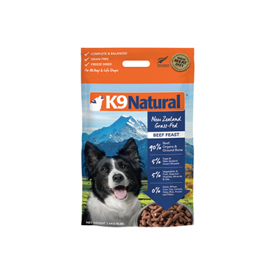 K9 NATURAL™ BEEF FEAST FREEZE-DRIED DOG FOOD