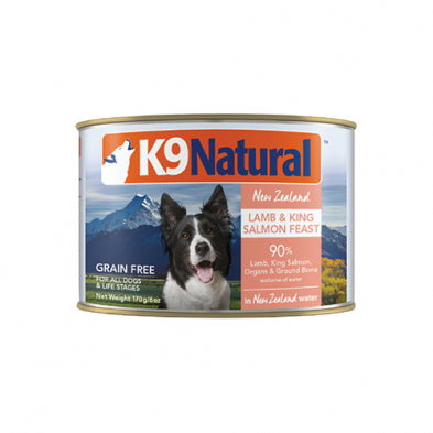 K9 NATURAL™ NEW ZEALAND LAMB & KING SALMON FEAST IN NEW ZEALAND WATER GRAIN FREE WET DOG FOOD