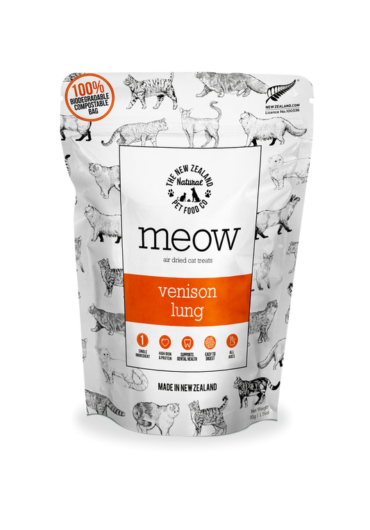 Meow Air Dried Venison Lung Treats