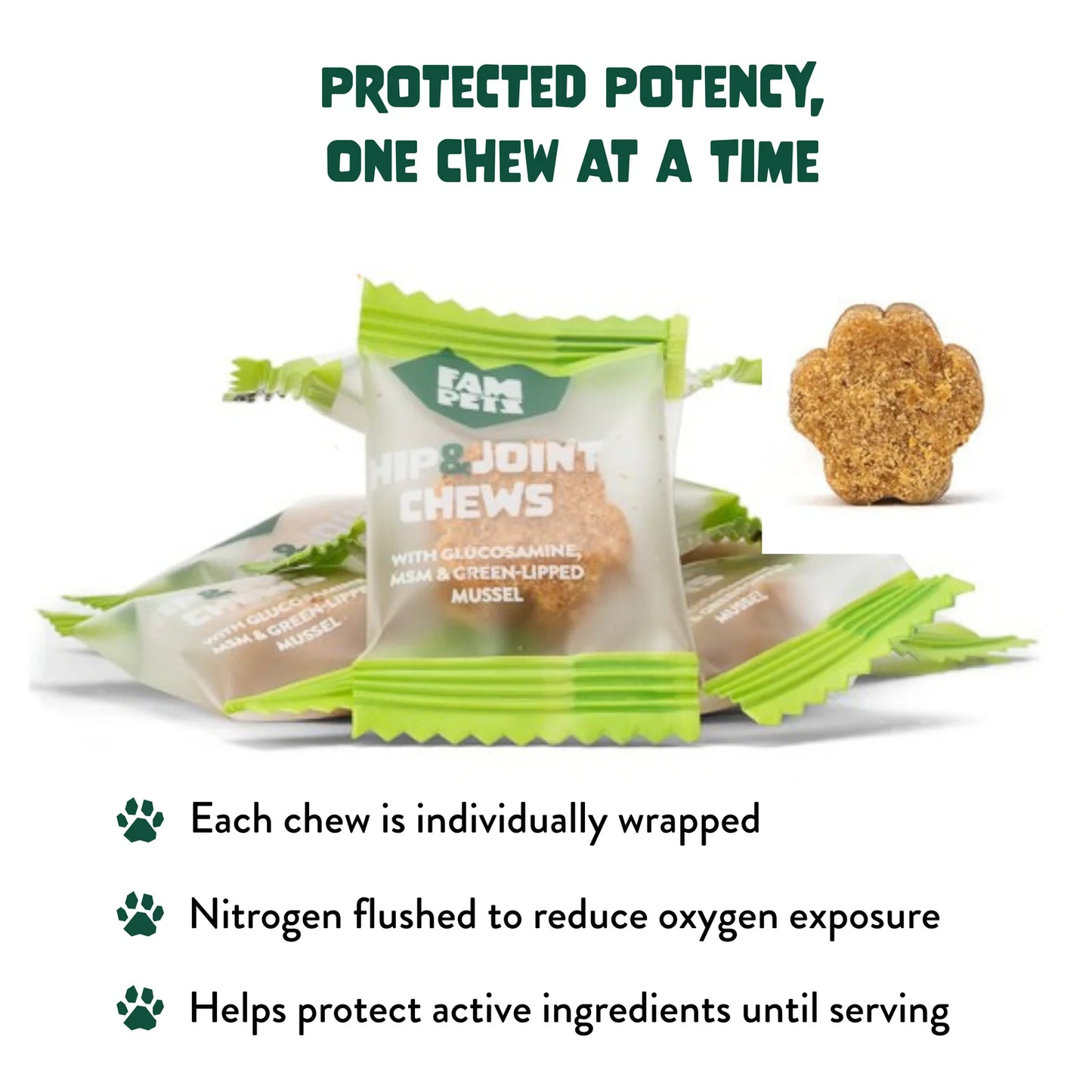 FAM PETS Hip & Joint Soft Chews for Dogs