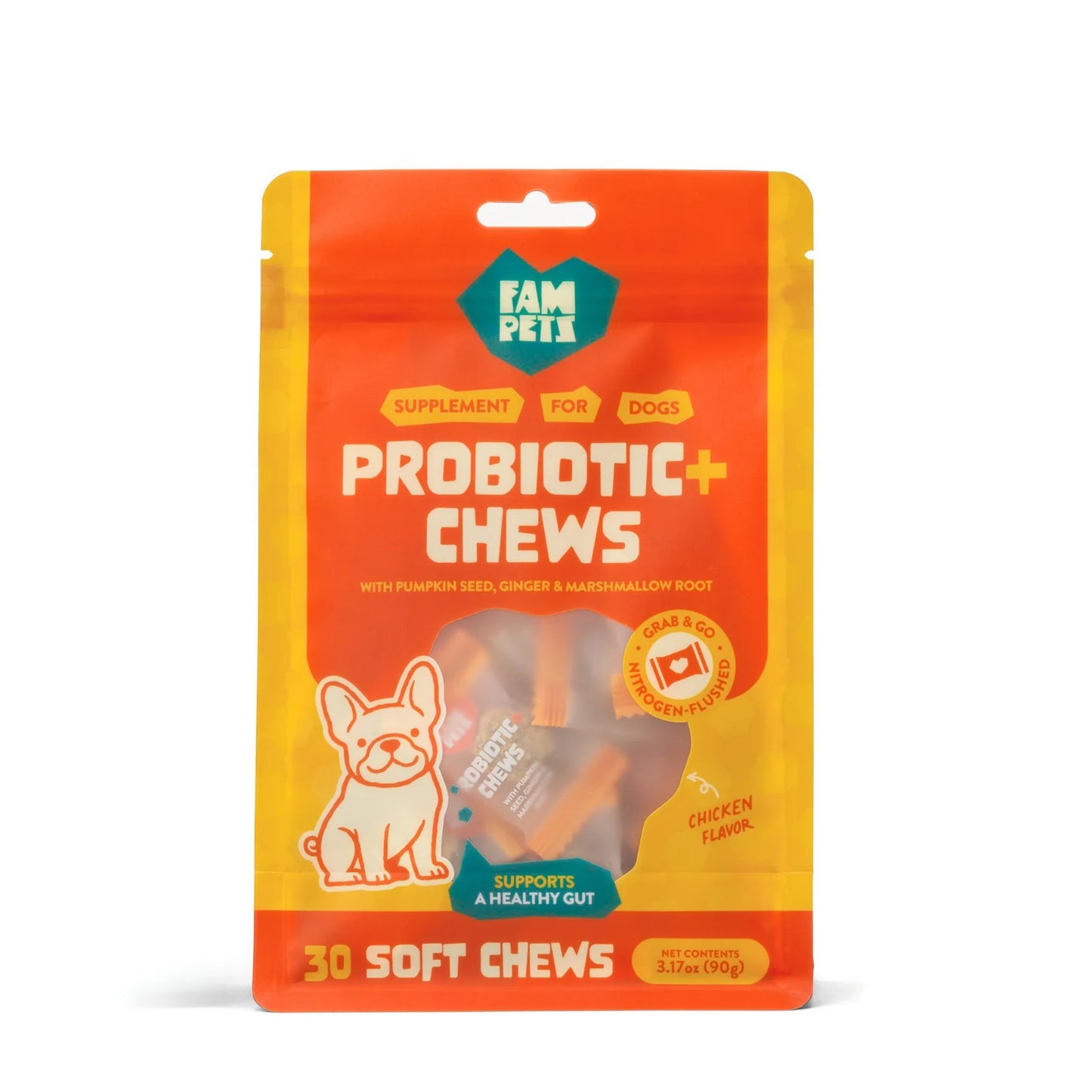 FAM PETS Digestive Health Soft Chews for Dogs
