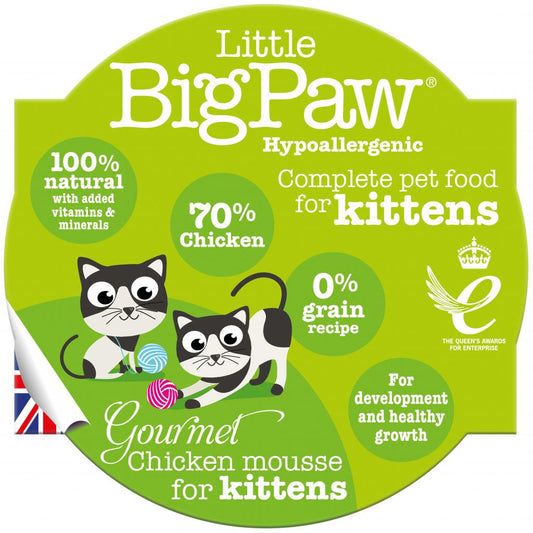 Llitte Big Paw Chicken Mousse for Kittens 3pk