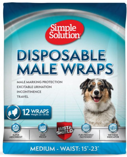 Simple Solution Disposable Male Wrap Dog