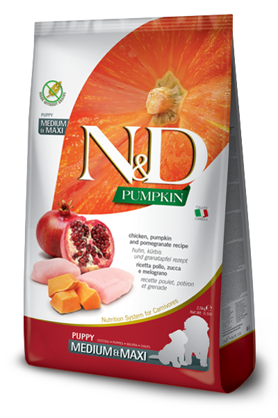 Farmina N&D Pumpkin Canine Chicken, Pomegranate & Pumpkin Med/Maxi Puppy