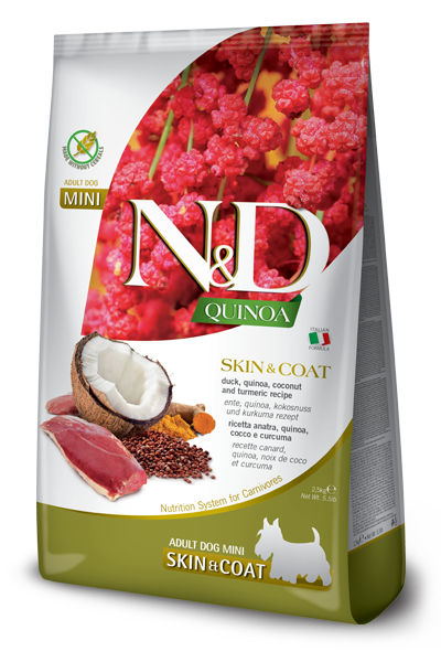 Farmina N&D Quinoa Canine Skin & Coat Duck & Quinoa Mini-5.5lbs