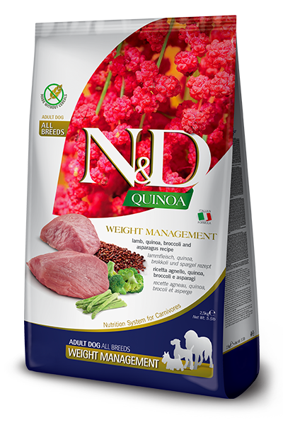 Farmina N&D Quinoa Canine Weight Management Lamb & Quinoa Med/Maxi-15.4lbs