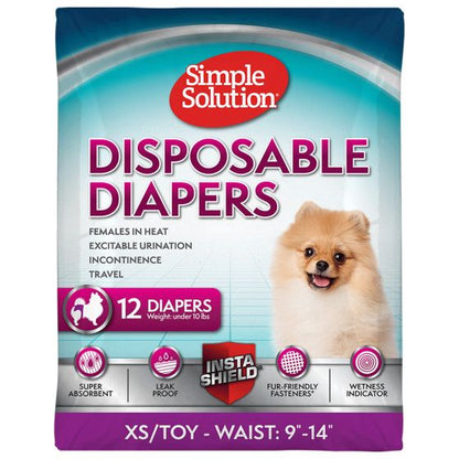 Simple Solution Disposable Female Diapers Dog